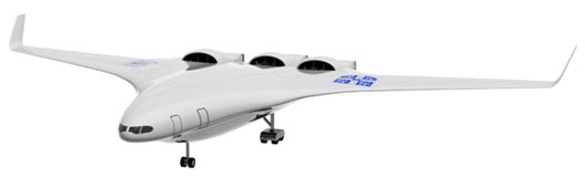 A computer-generated image of the SAX-40 conceptual aircraft design