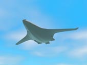 CAD model flying overhead